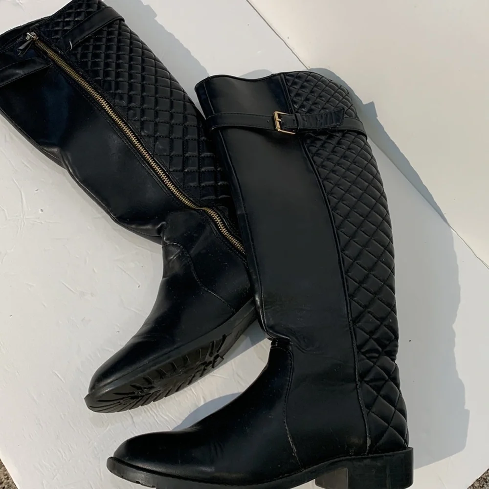 Zara trefaluc knee high boots size 38